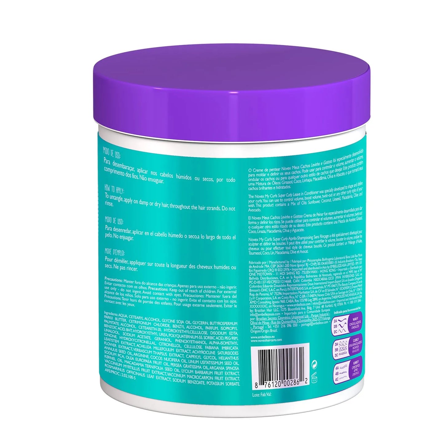 Novex Meus Cachos Levinho Creme de Pentear 1kg