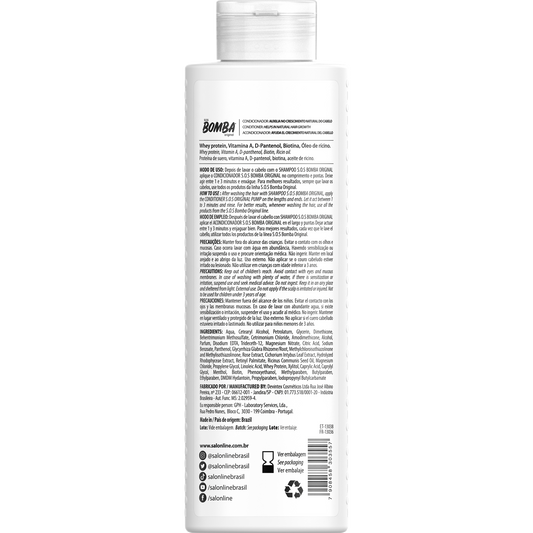 SalonLine Condicionador Bomba Original 300ml