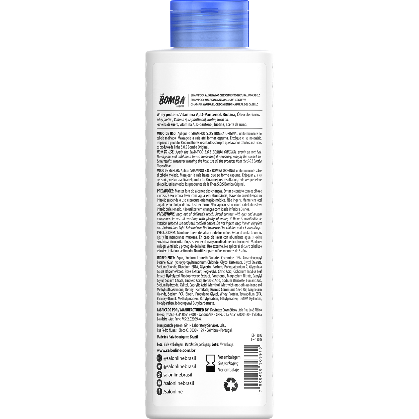 SalonLine Champú Original Bomba 300ml