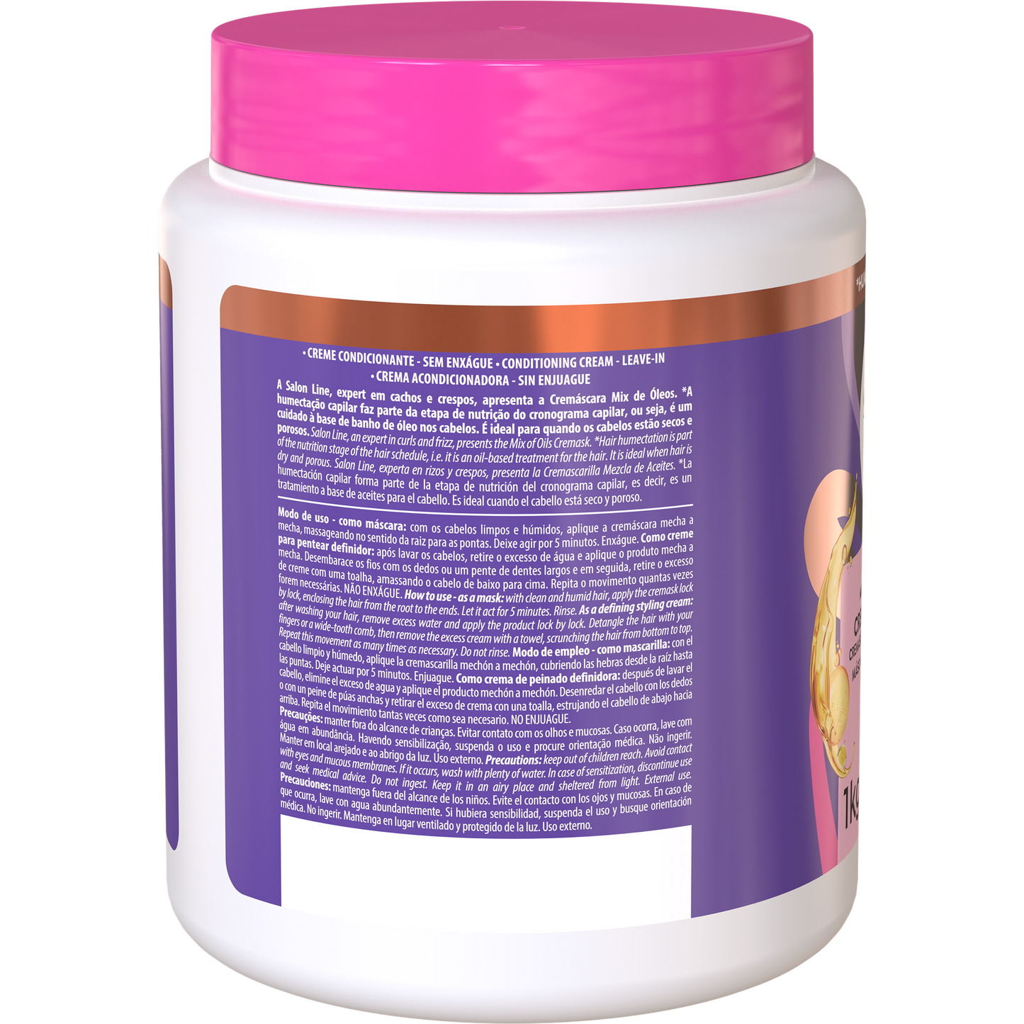 Sos Cachos Super Aceites Línea Salón Crema 2 en 1 1kg