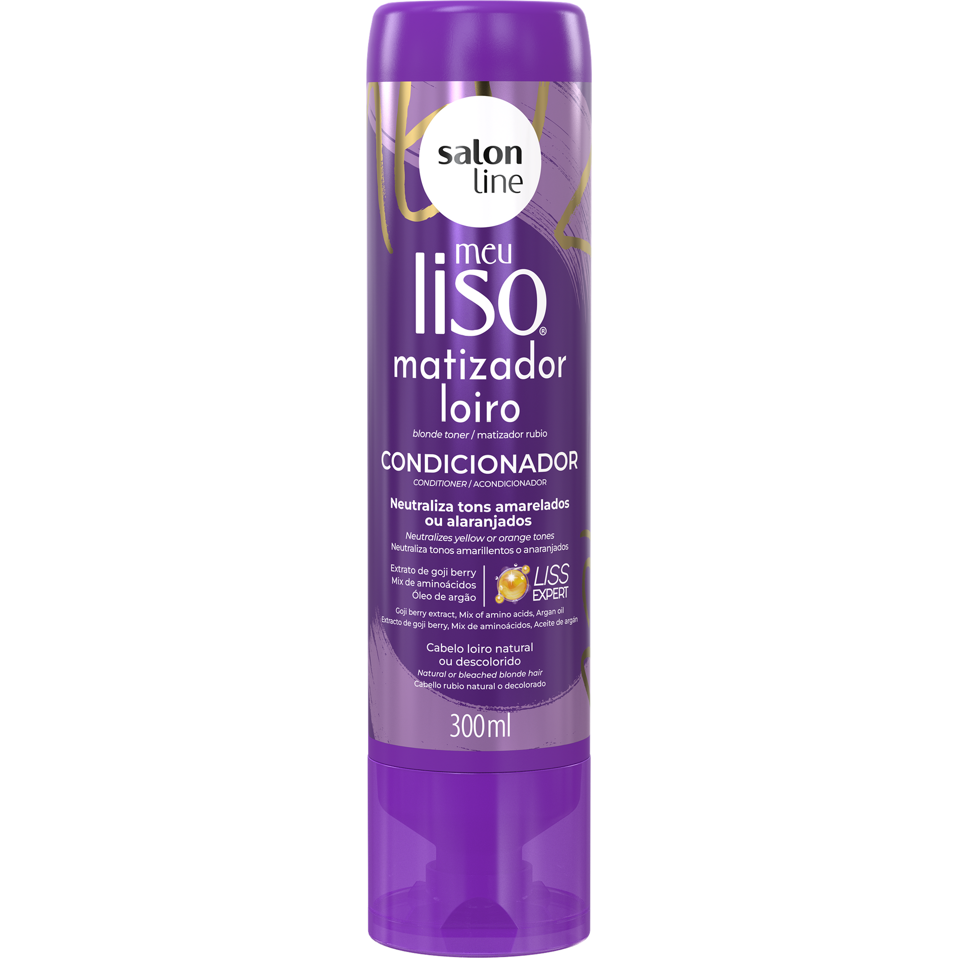 Condicionador Meu Liso Matizador Loiro Salon Line 300ml