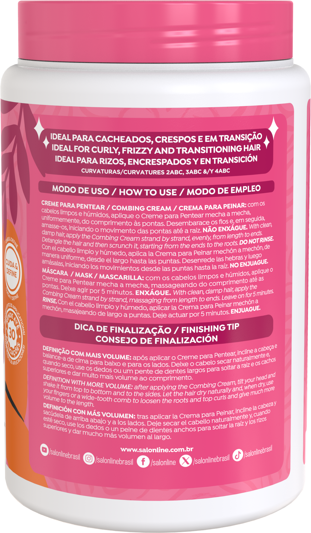 Salon Line Creme Definição Volumosa 1Kg