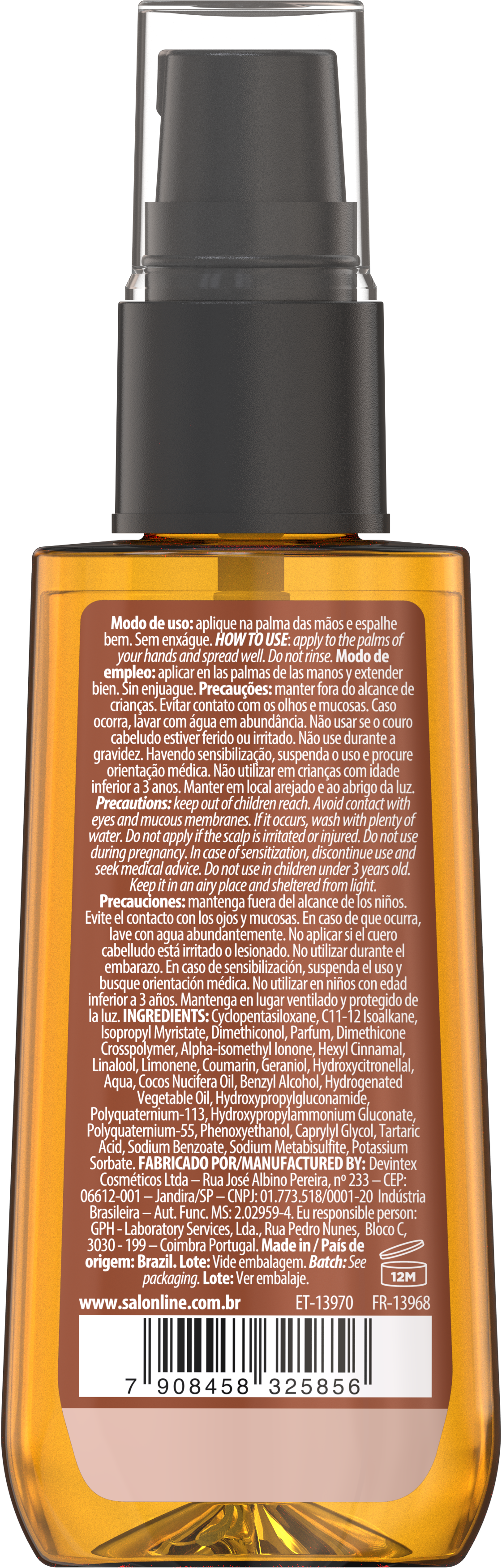 Salon Line SOS Óleo Hidratação Absoluta Óleo de Coco 42ml