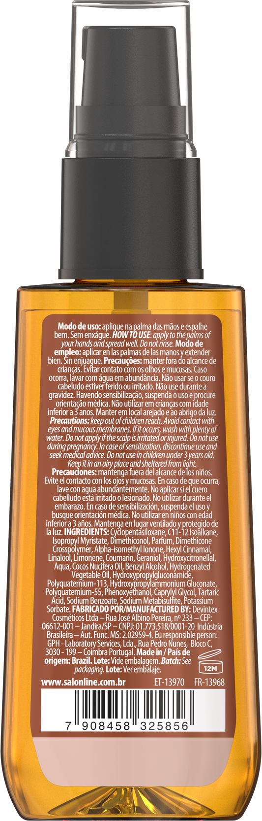 Salon Line SOS Óleo Hidratação Absoluta Óleo de Coco 42ml