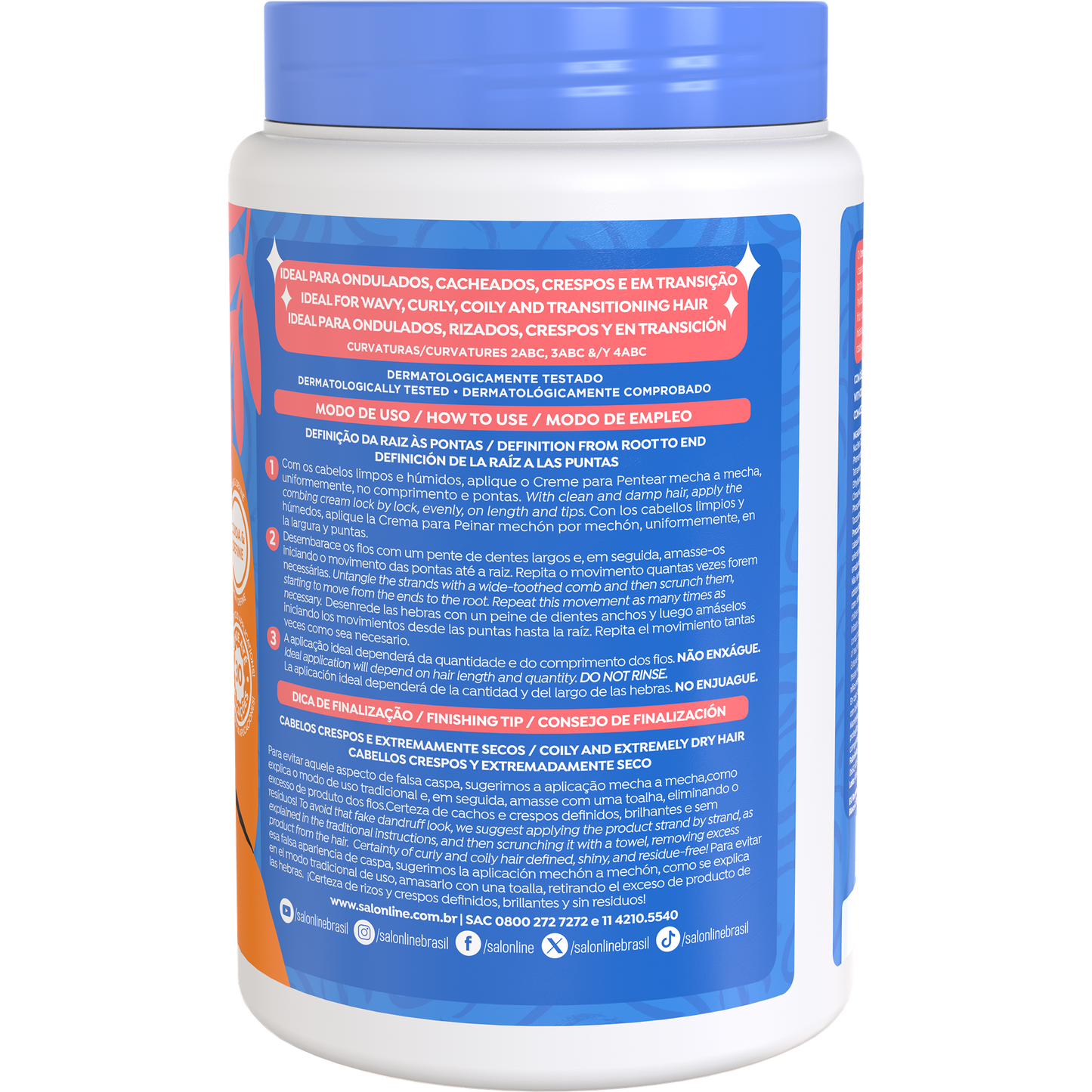 Salon Line Creme de Pentear Hidratação Intensa 1kg