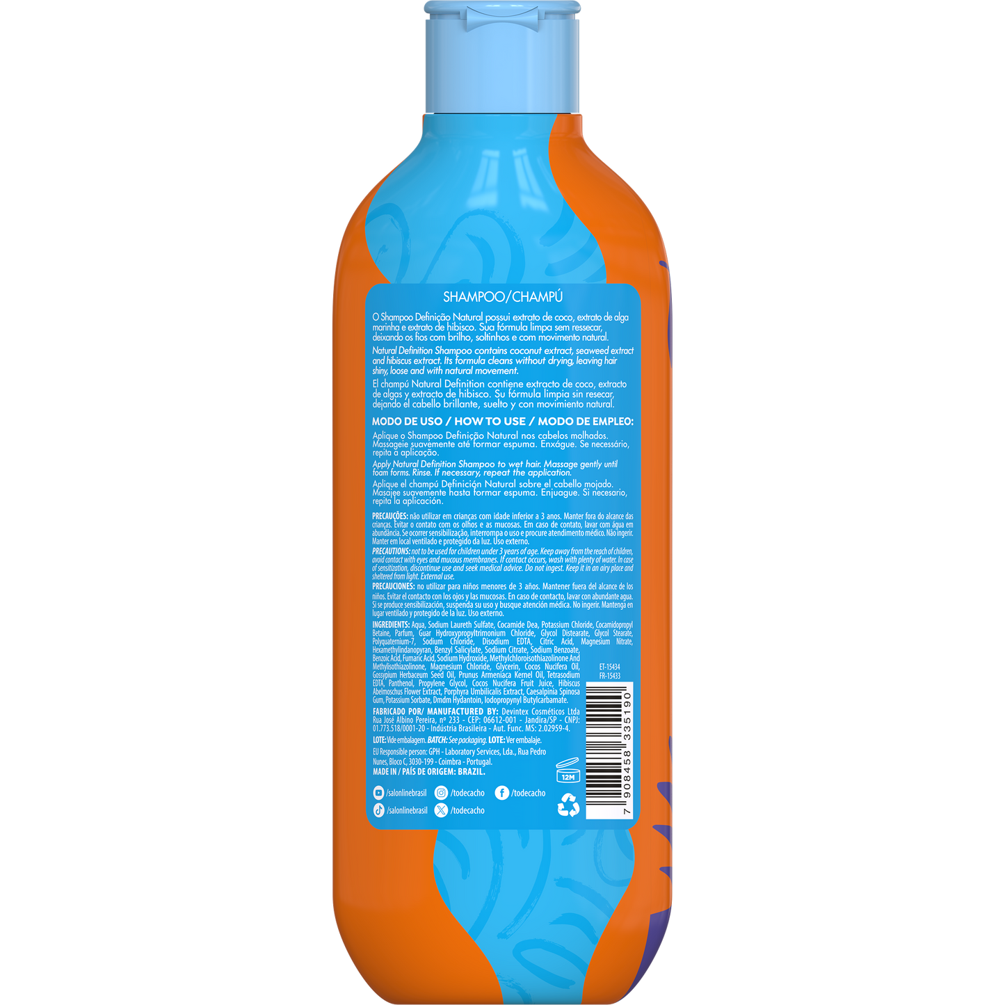 Salon Line Kit Sh+Cnd Definição Natural 600ml