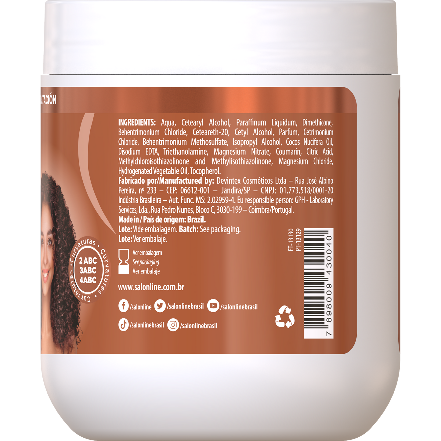 SalonLine Mascarilla SOS Coco 500g