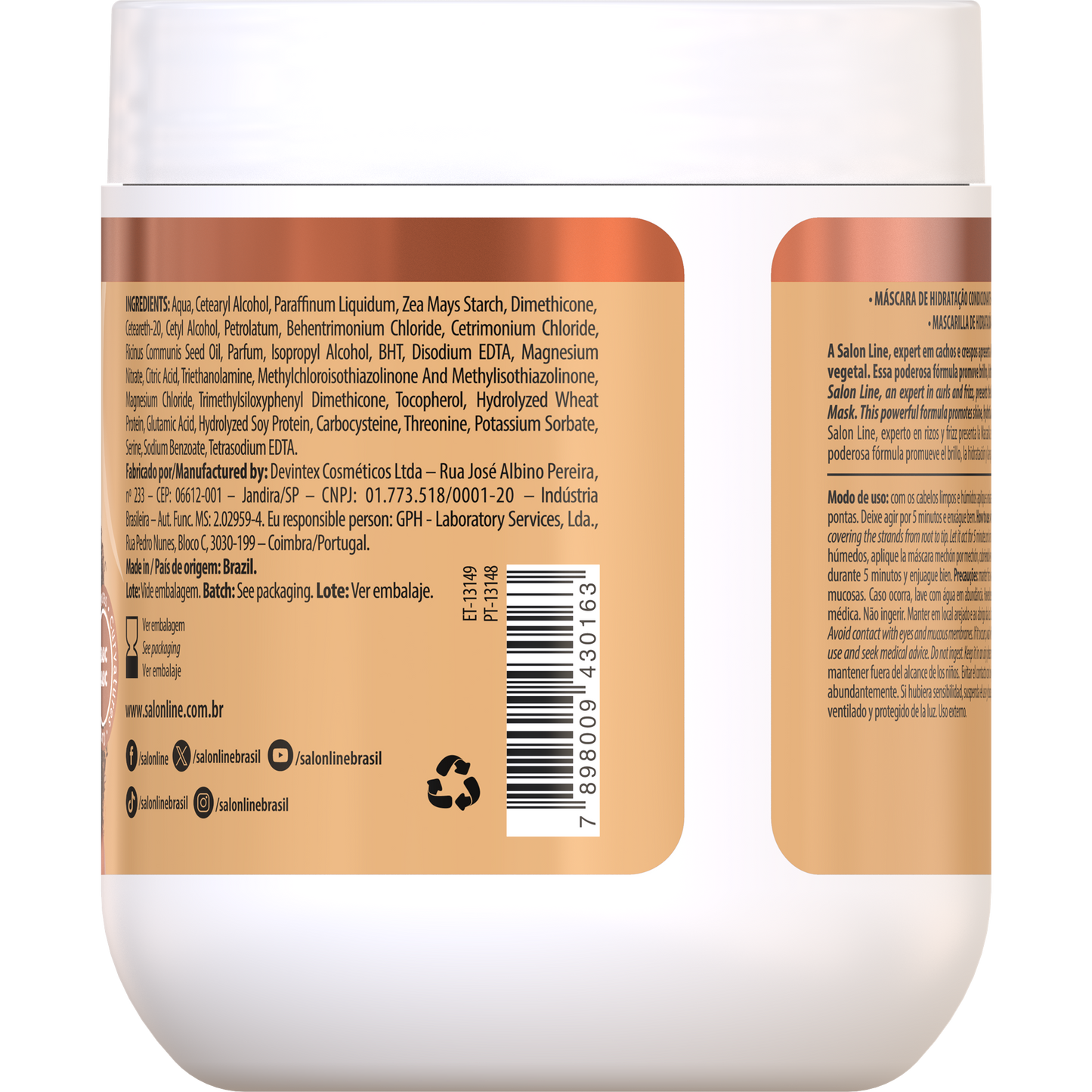 SalonLine Mascarilla SOS Ricino y Queratina 500ml