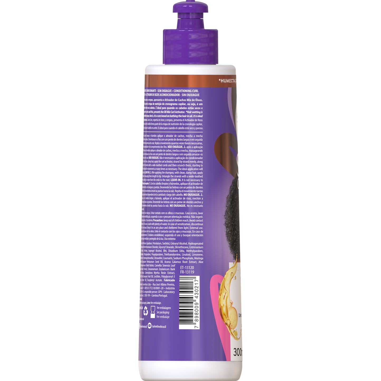 SalonLine SOS Curls Activator Nutritive Oil Mix 300ml