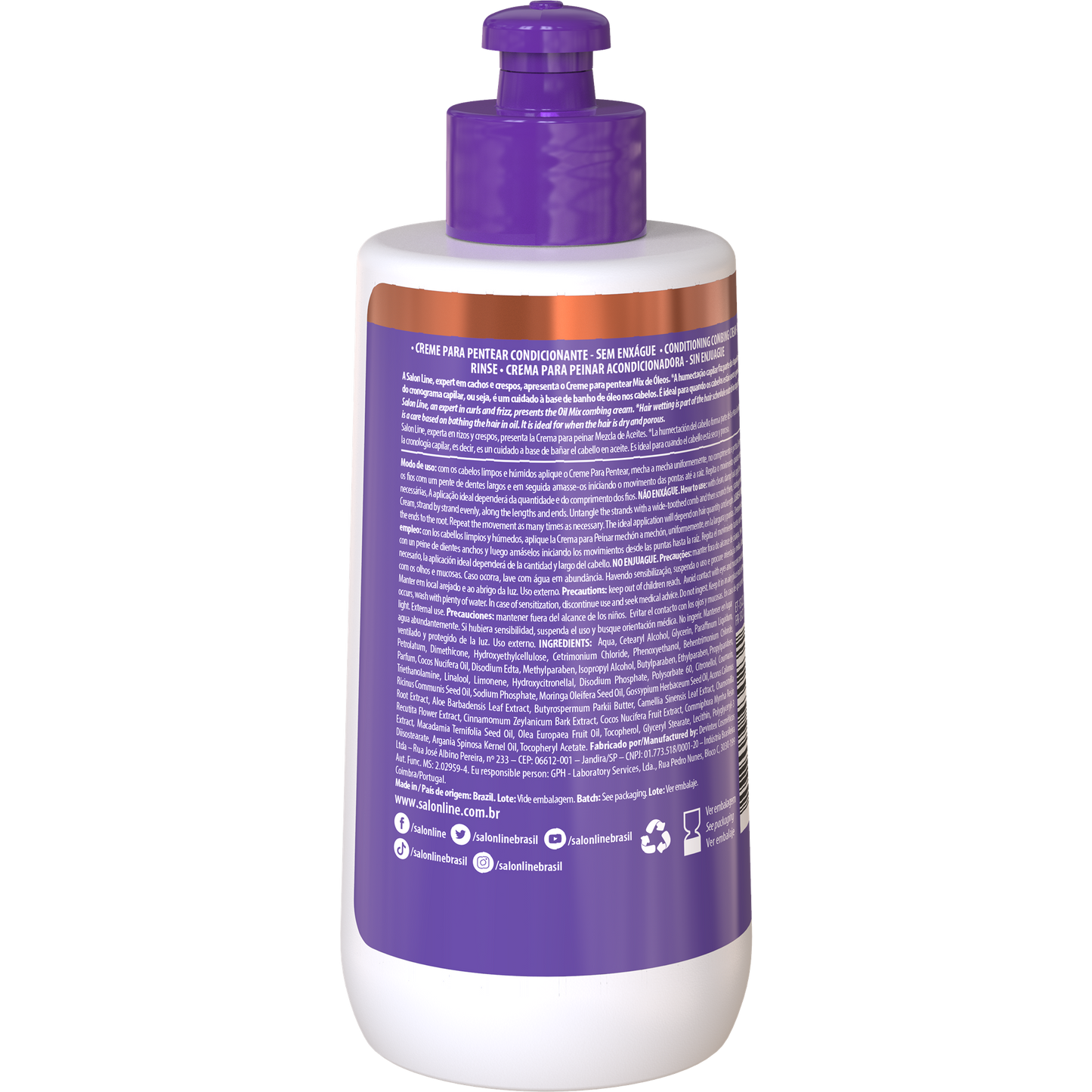 SalonLine Creme de Pentear SOS Mix Óleos Nutritivo 300ml