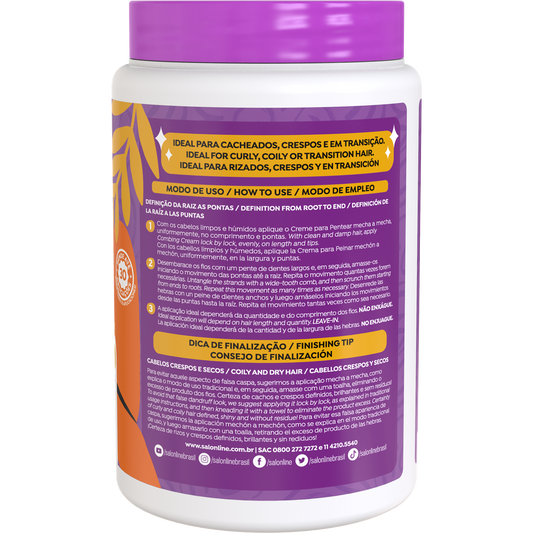 Salon Line Creme de Pentear Brilho Intenso 1kg