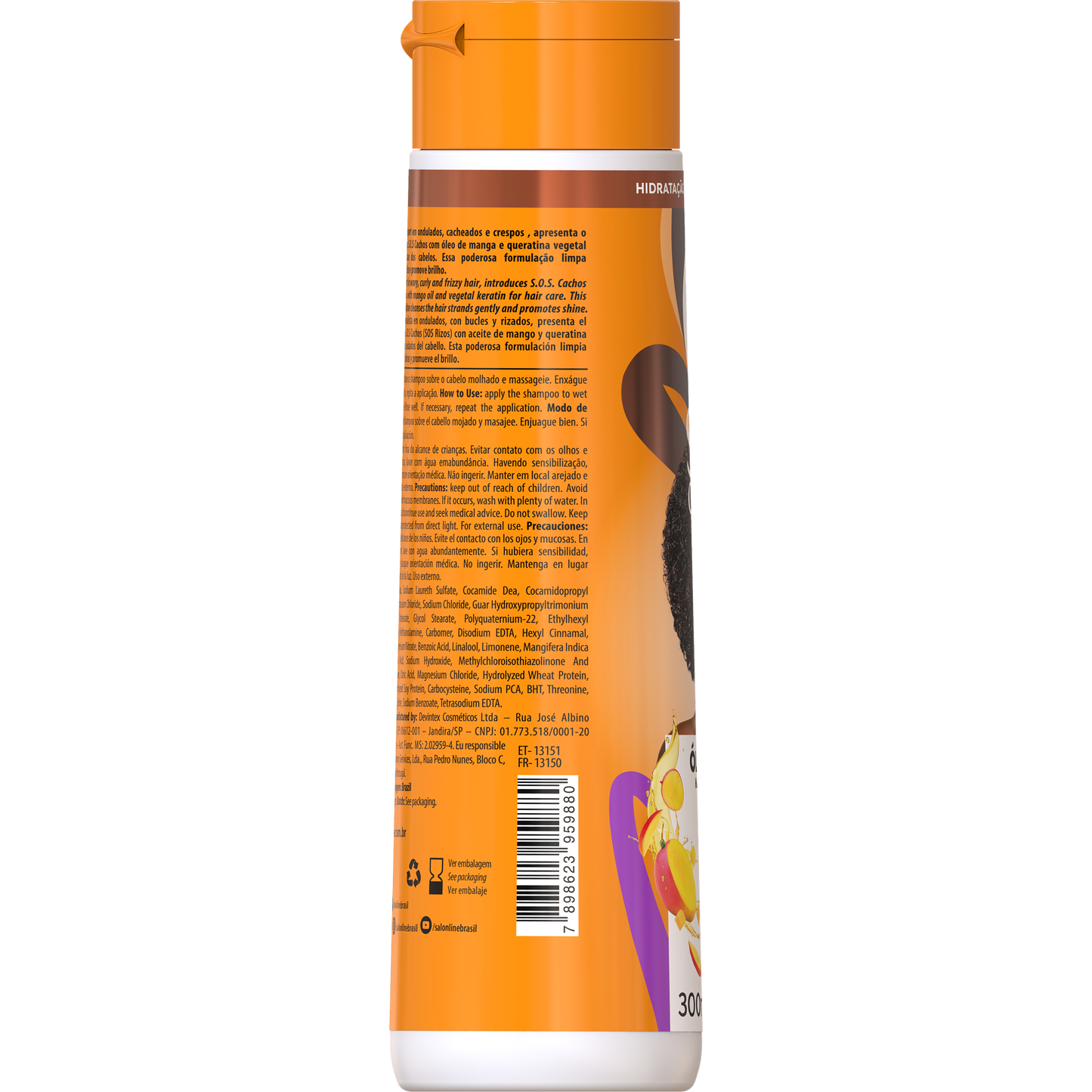 SalonLine Shampoo SOS Óleo Manga 300ml