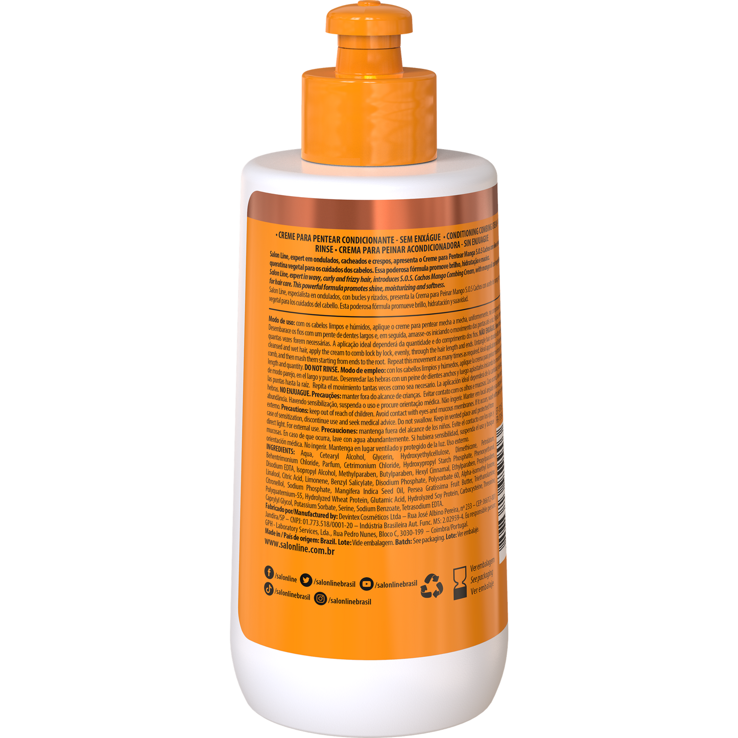 SalonLine Creme de Pentear SOS Manga 300ml