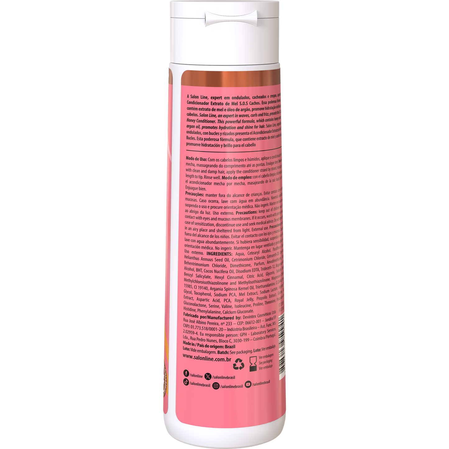 SalonLine Acondicionador Rizos Intensos Miel SOS 300ml