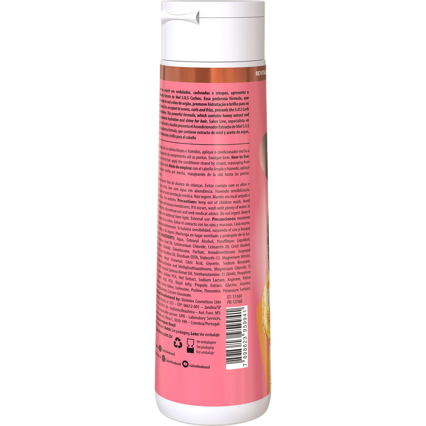 SalonLine Acondicionador Rizos Intensos Miel SOS 300ml