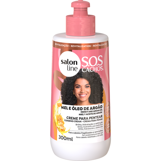 SalonLine SOS Honey Intense Curls Leave-in Cream 300ml