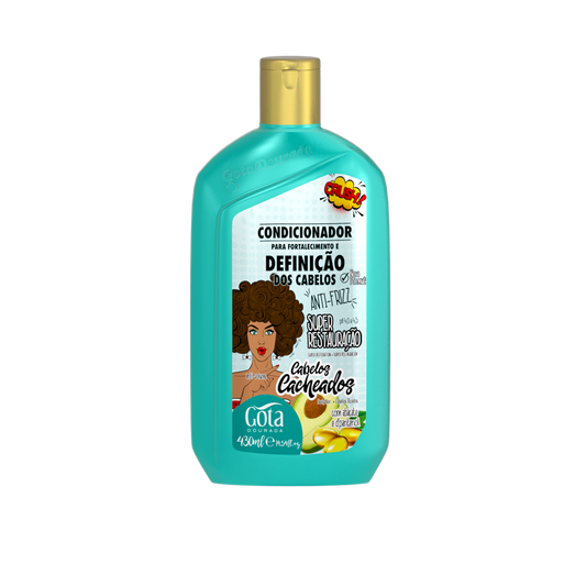 Condicionador Cacheados 430ml - Gota Dourada | Armazém da Cosmética
