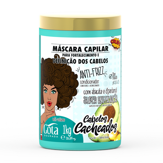 Máscara Cacheados 1kg - Gota Dourada | Armazém da Cosmética