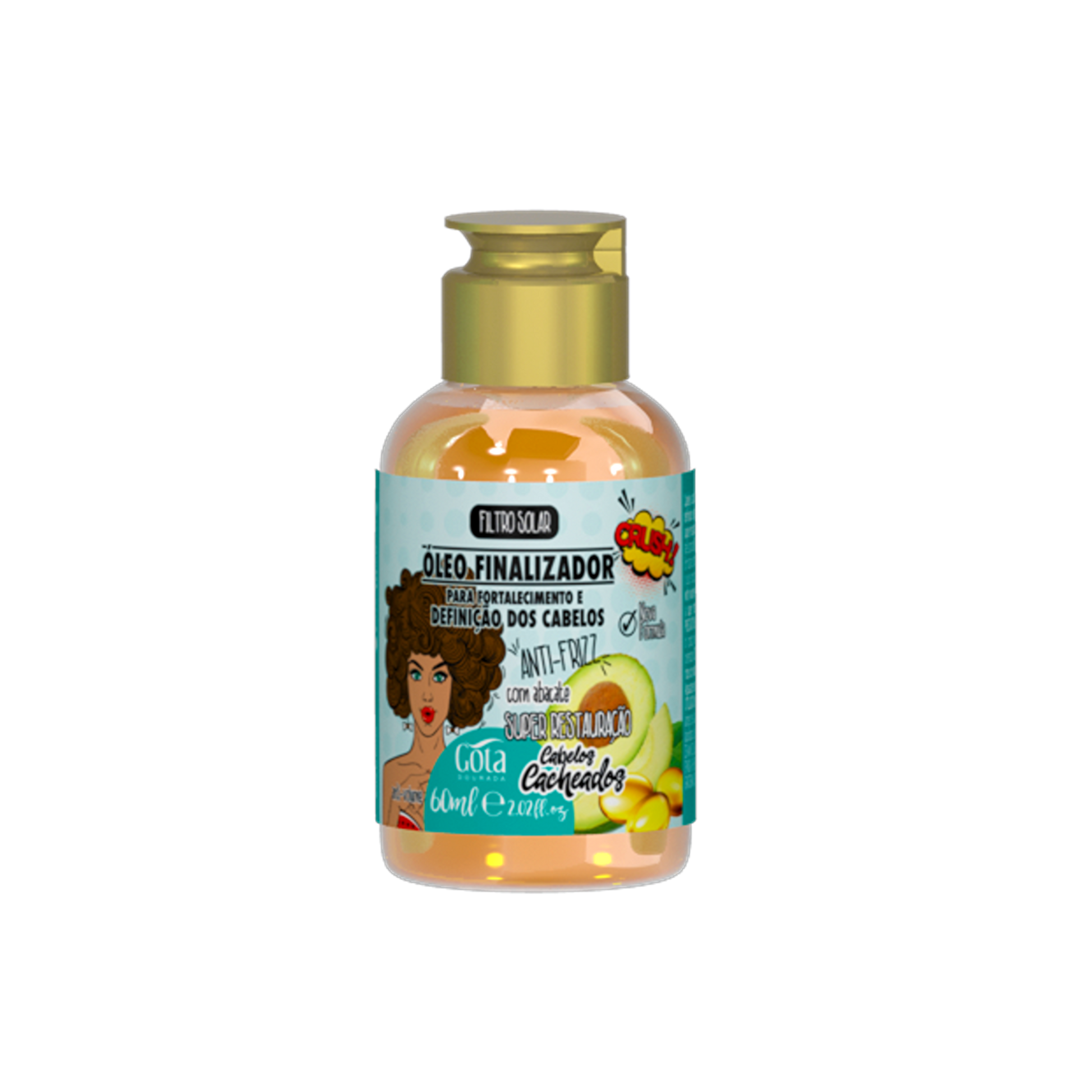 Óleo Finalizador Cacheados 30ml - Gota Dourada | Armazém da Cosmética