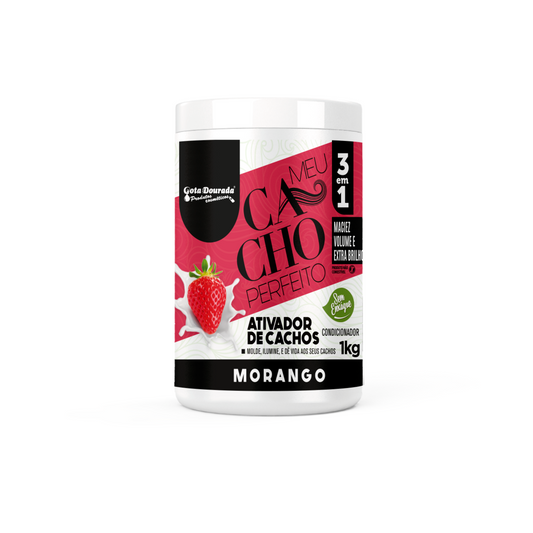 Gota Dourada Ativador Meu Cacho Perfeito Morango 1Kg