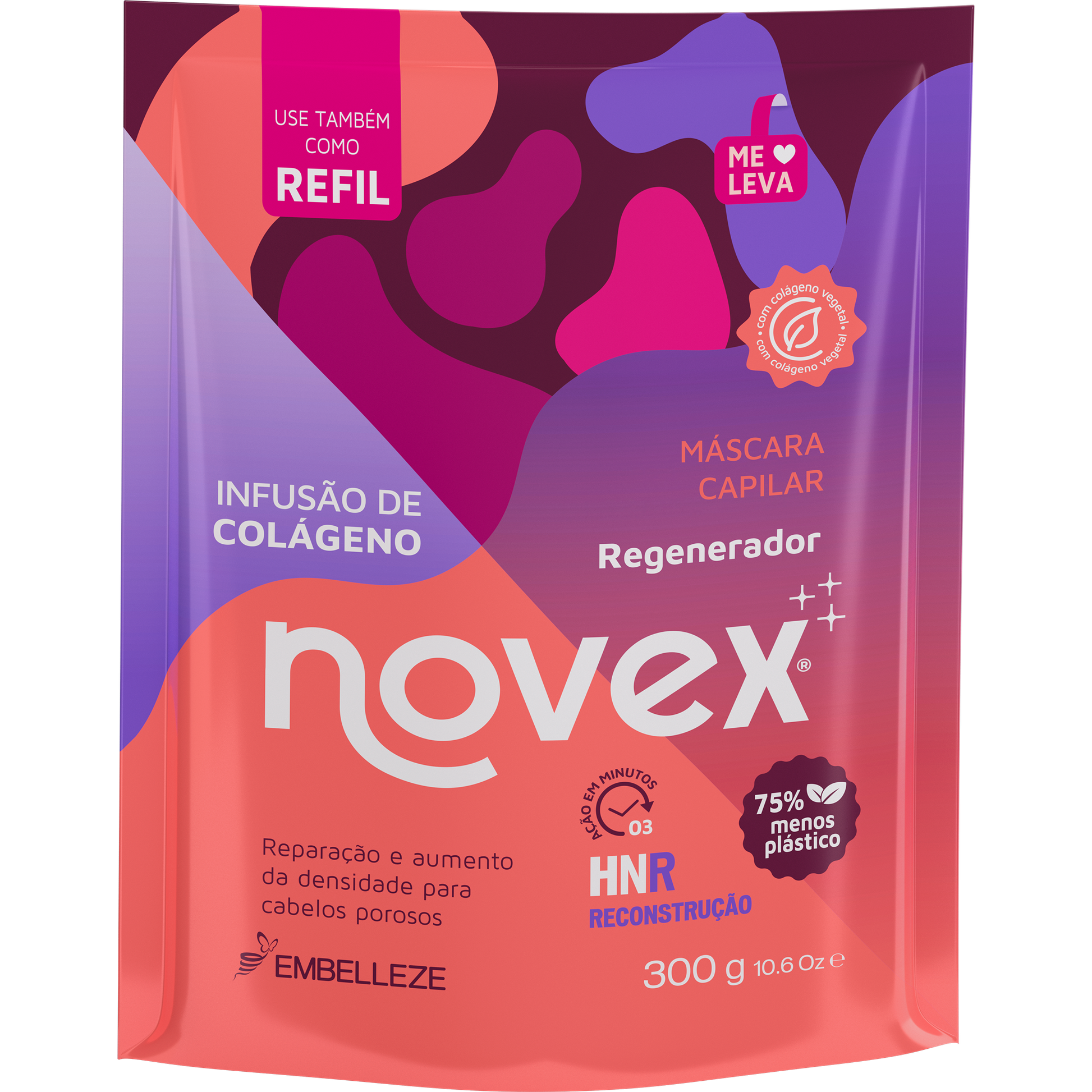 Novex Colagenio Creme Tratamento Condicionador Refil  300g