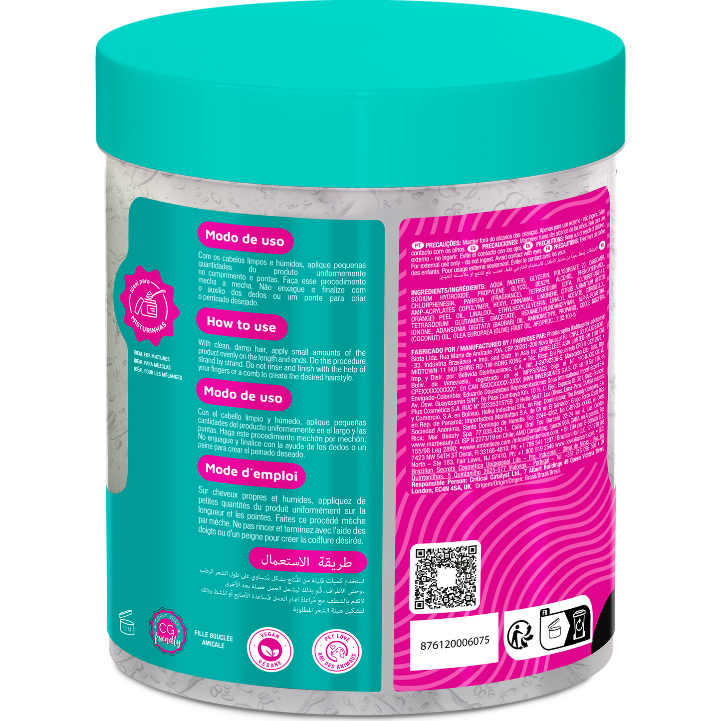 Novex Gelatina Santo Black 1kg