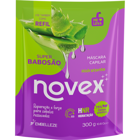 Novex Super Babosão Creme Tratamento Condicionador Refil 300g