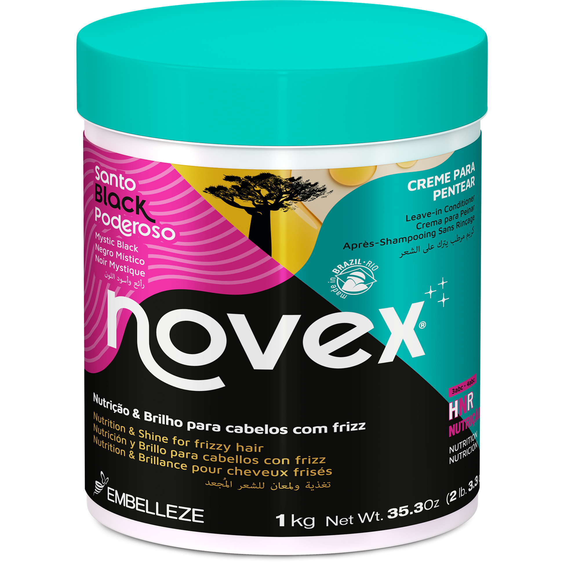 Novex Creme de Pentear Santo Black 1kg