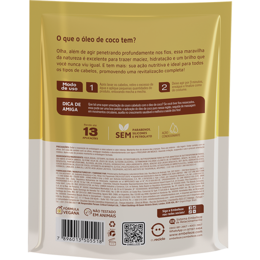 Novex Coco Creme Tratamento Condicionador Refil  300g