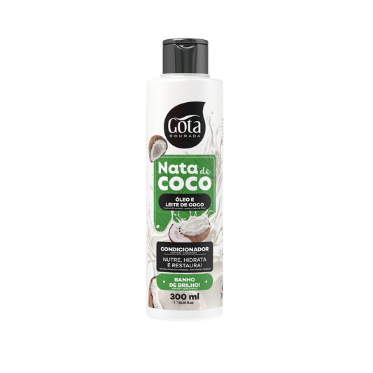 Condicionador Nata de Coco 300ml - Gota Dourada | Armazém da Cosmética