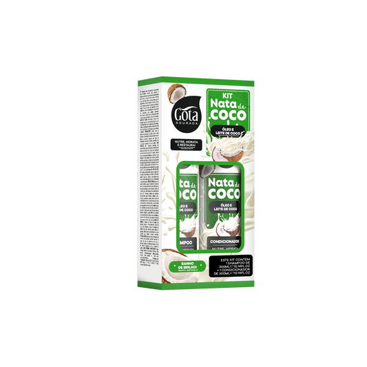 Kit Sh. E Cnd. Leite de Coco - Gota Dourada | Armazém da Cosmética