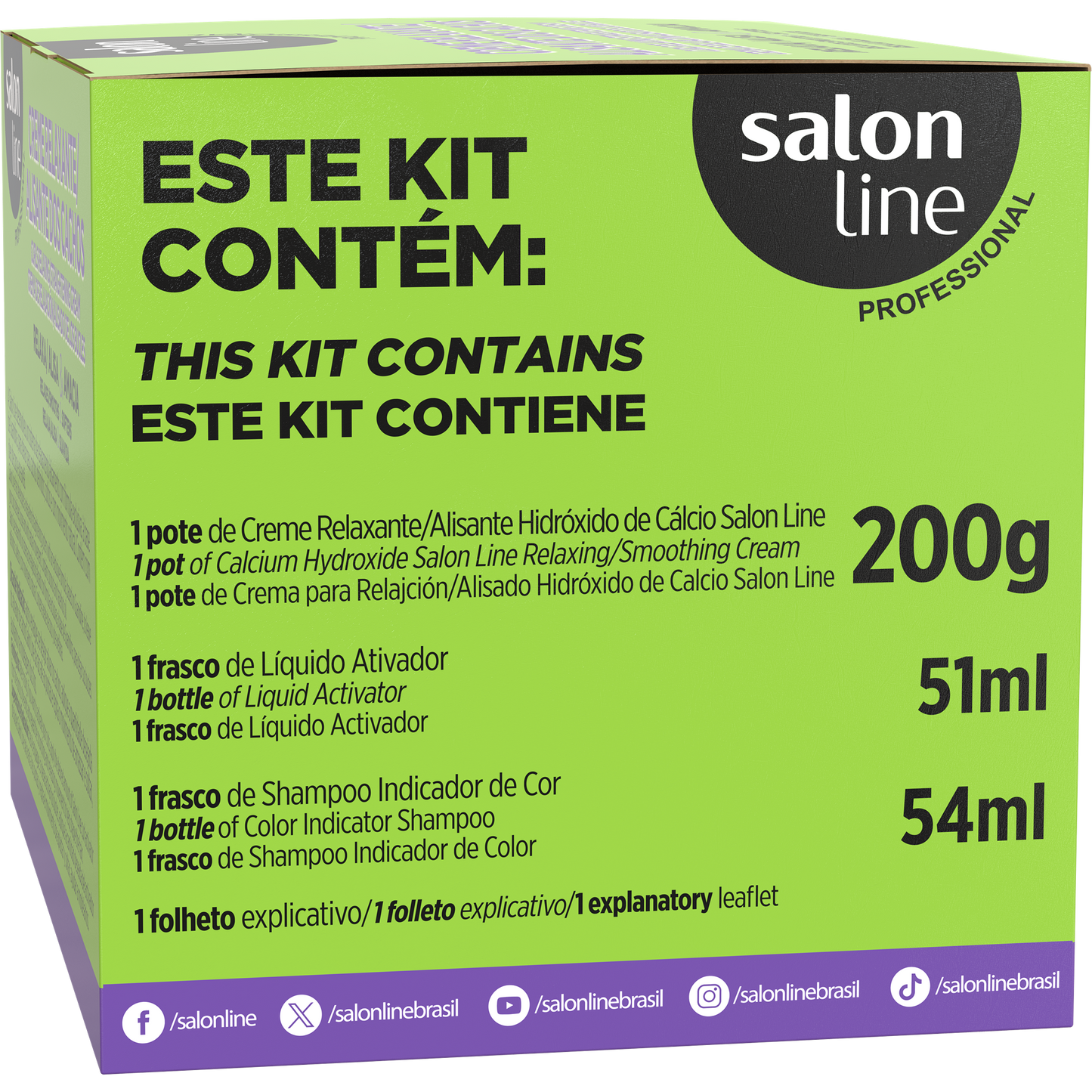 Salon Line Creme Relax Cachos Def. e Soltos Coco/Avelã 200g