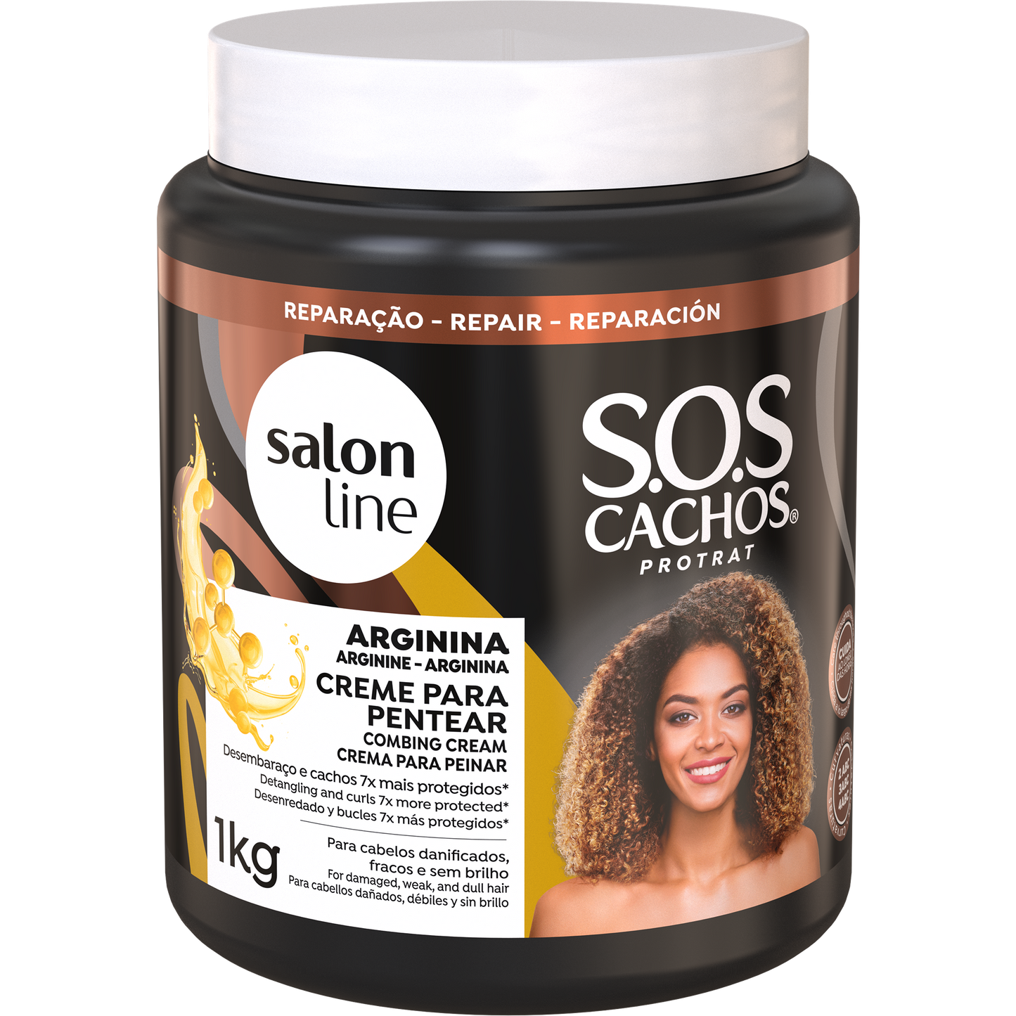 Creme Para Pentear Sos Cachos Arginina 1kg