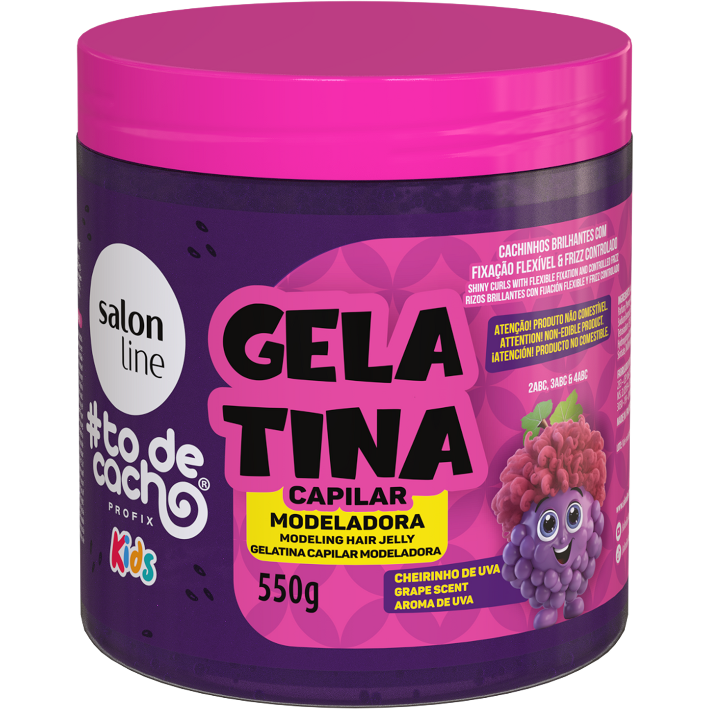 Gelatina Modeladora de Uva #Todecacho - Niños - 550g