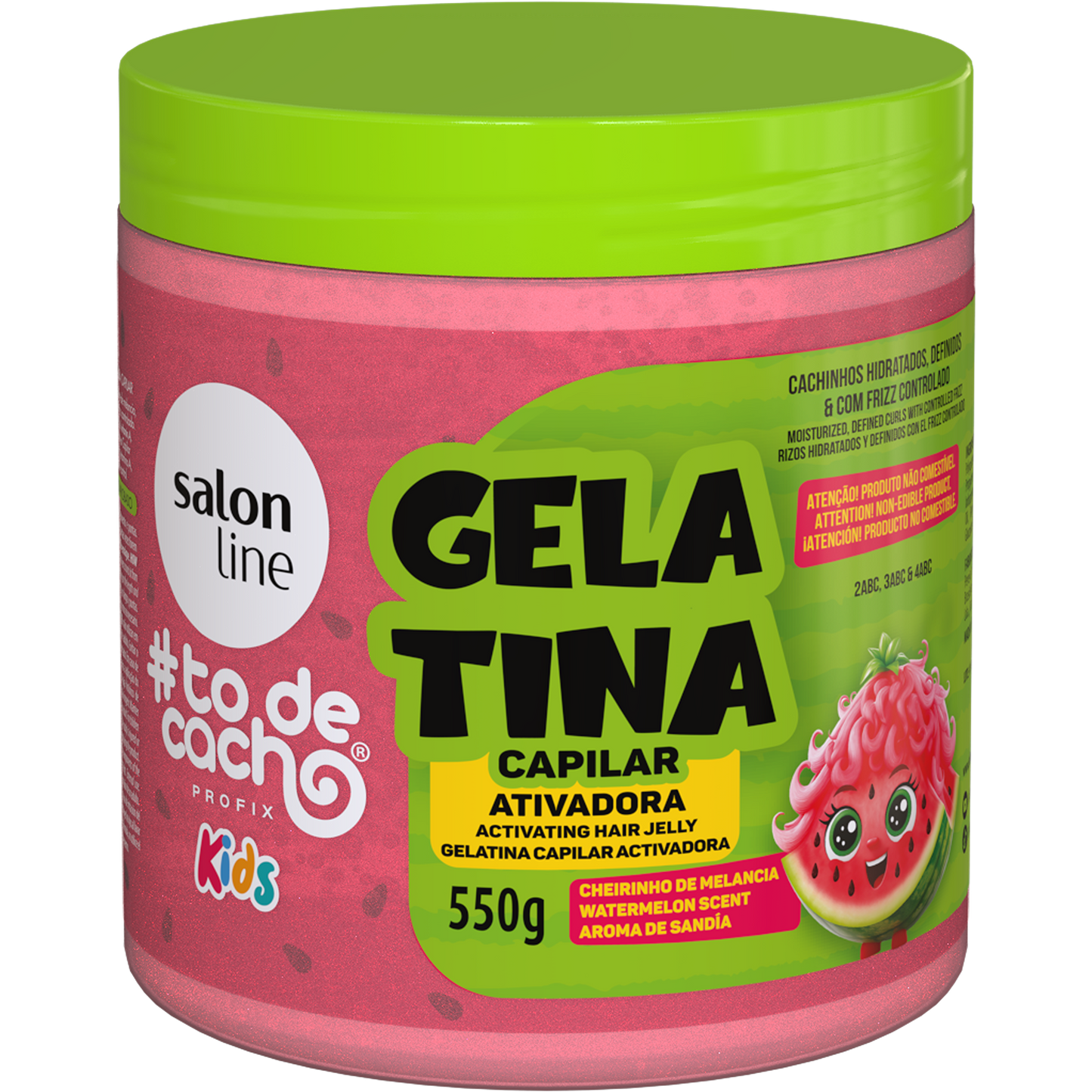 Gelatina #Todecacho Ativadora Melancia - Kids - 550g