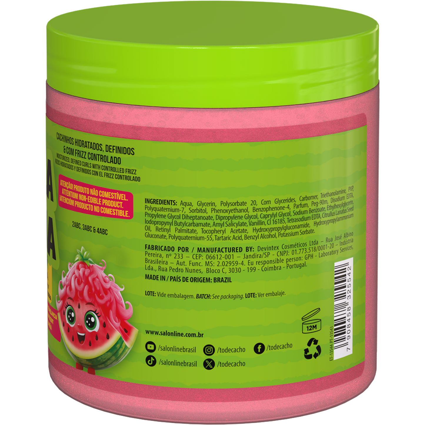 #Todecacho Watermelon Activating Gelatin - Kids - 550g