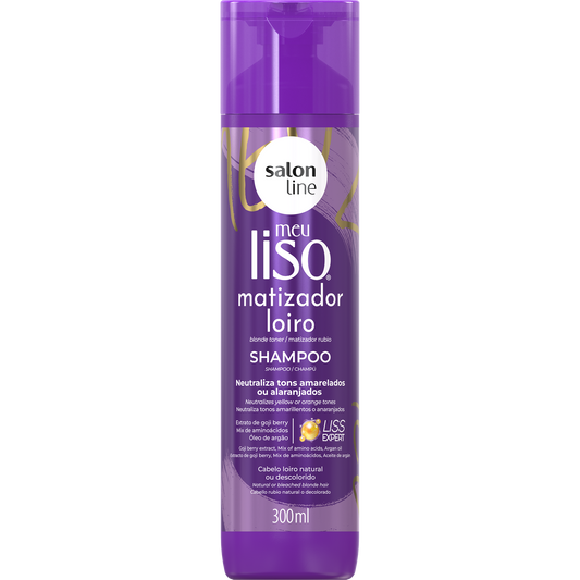 Shampoo Meu Liso Matizador Loiro Salon Line 300ml 