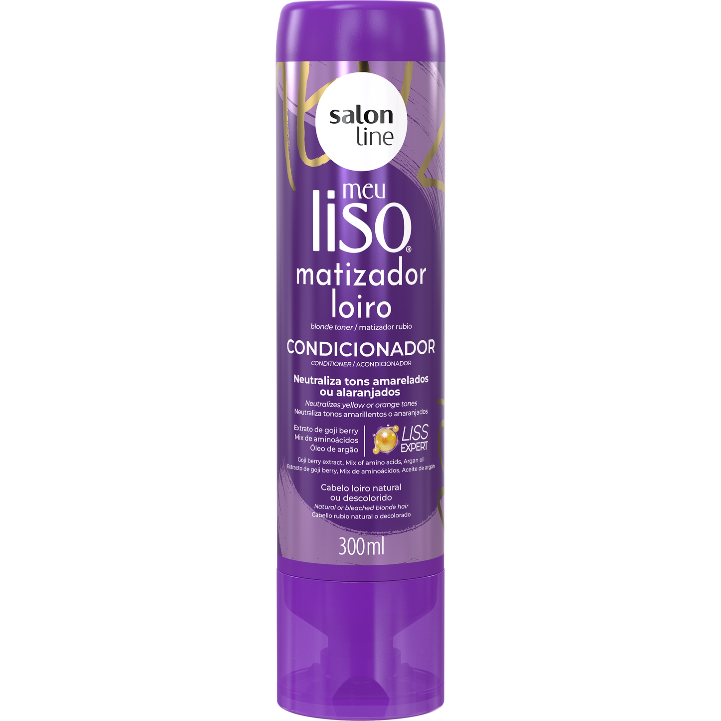 Condicionador Meu Liso Matizador Loiro Salon Line 300ml 