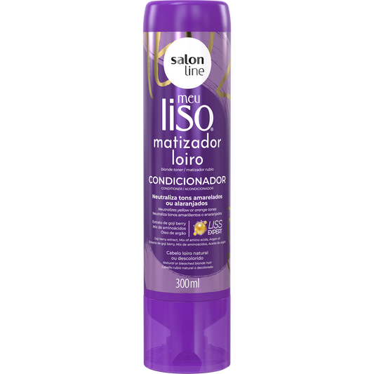 Condicionador Meu Liso Matizador Loiro Salon Line 300ml 