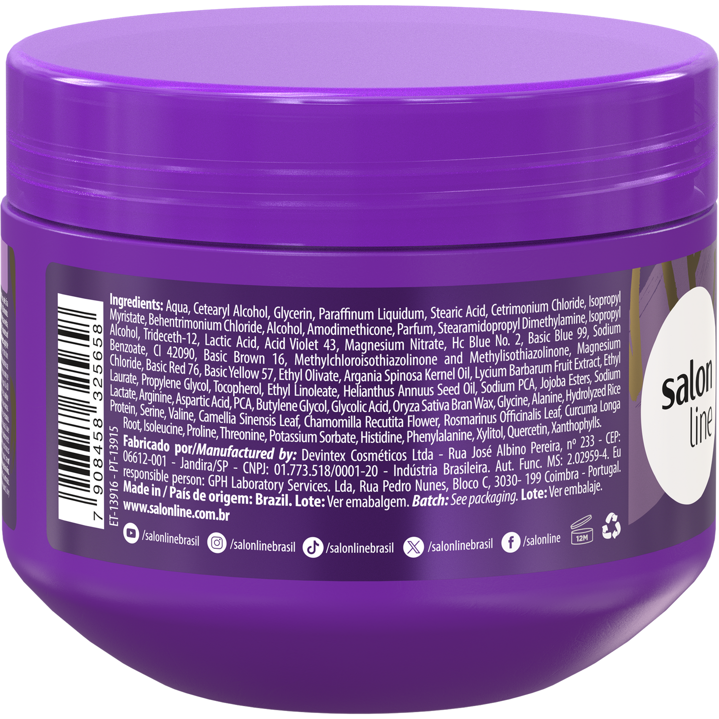 Salon Line Mascarilla Tinte Mi Rubio Suave 300g