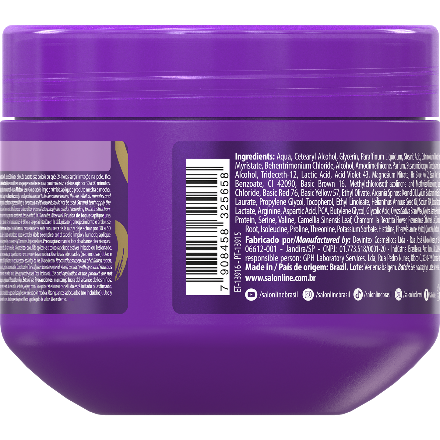 My Smooth Toning Mask Blonde Salon Line 300g