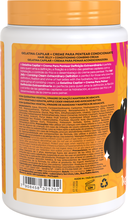 Salon Line Gelatina + Creme de Pentear Definição Extraordinária 1Kg