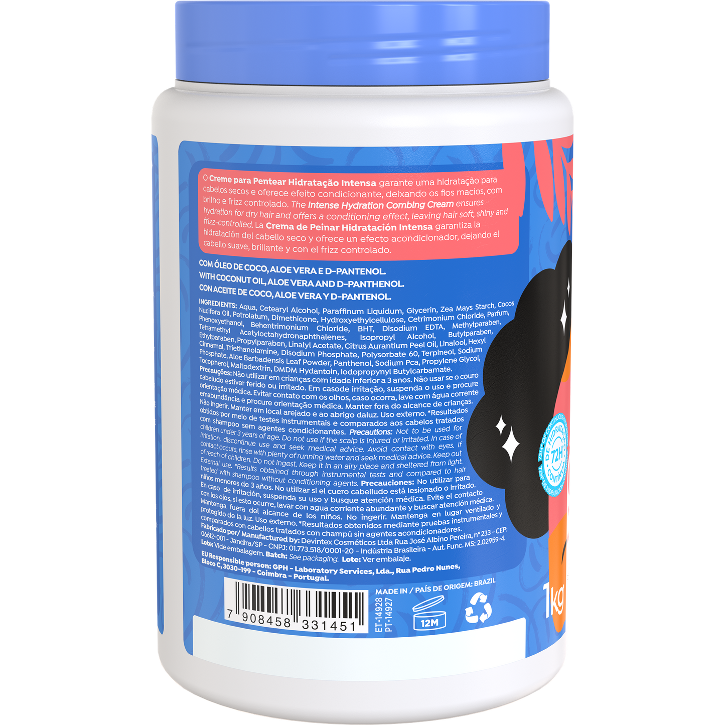 Salon Line Creme de Pentear Hidratação Intensa 1kg