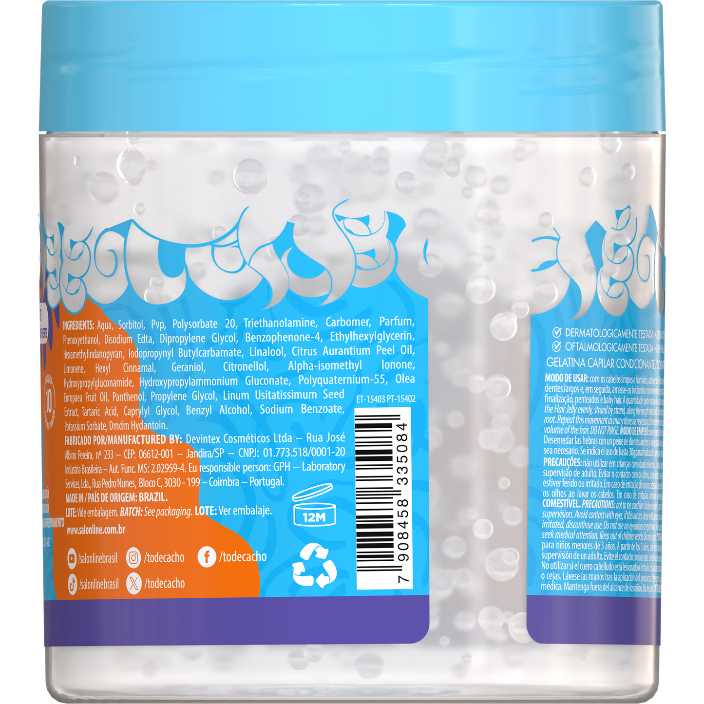 Salon Line Gelatina Definição Natural 550g