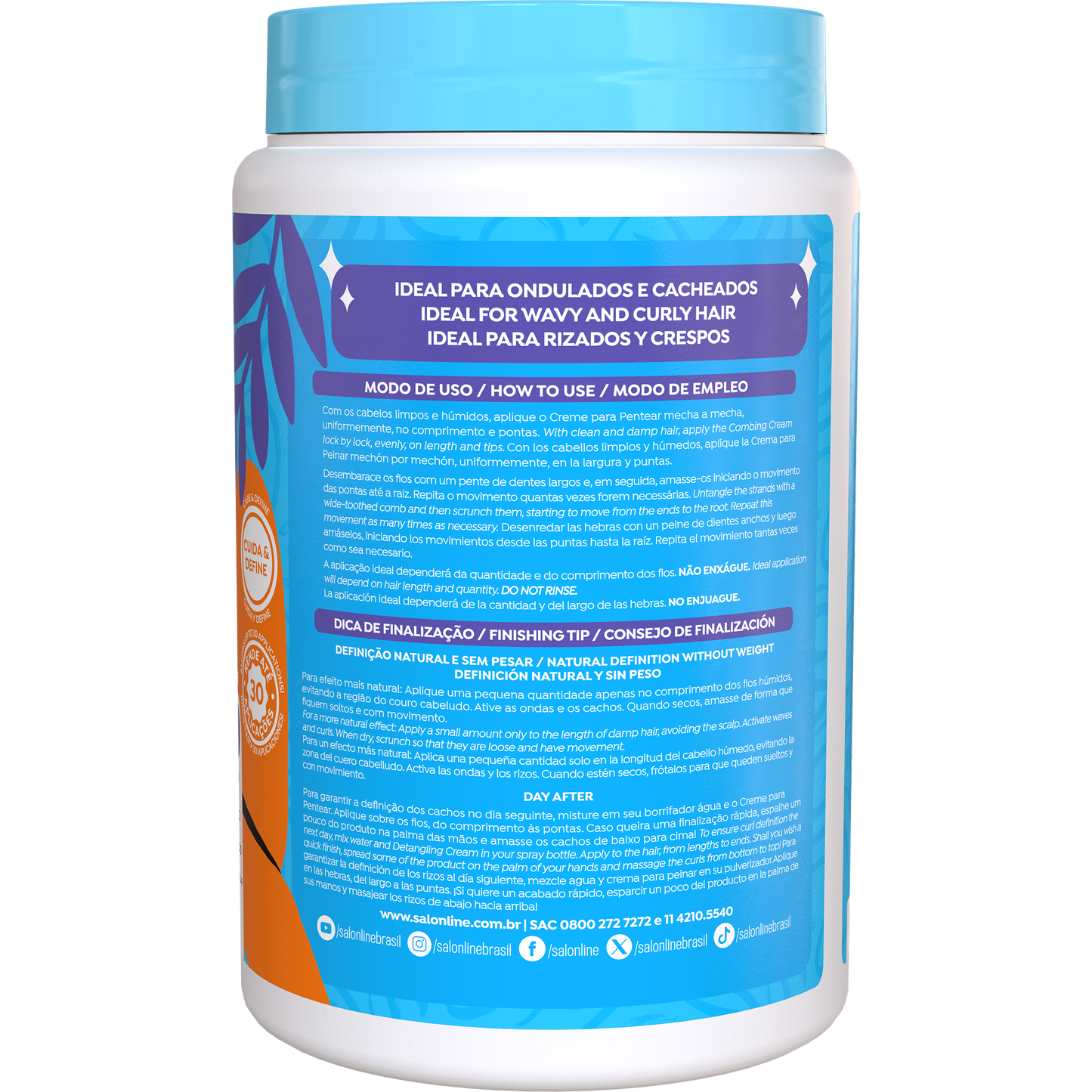 Salon Line Creme de Pentear Definição Natural 1kg