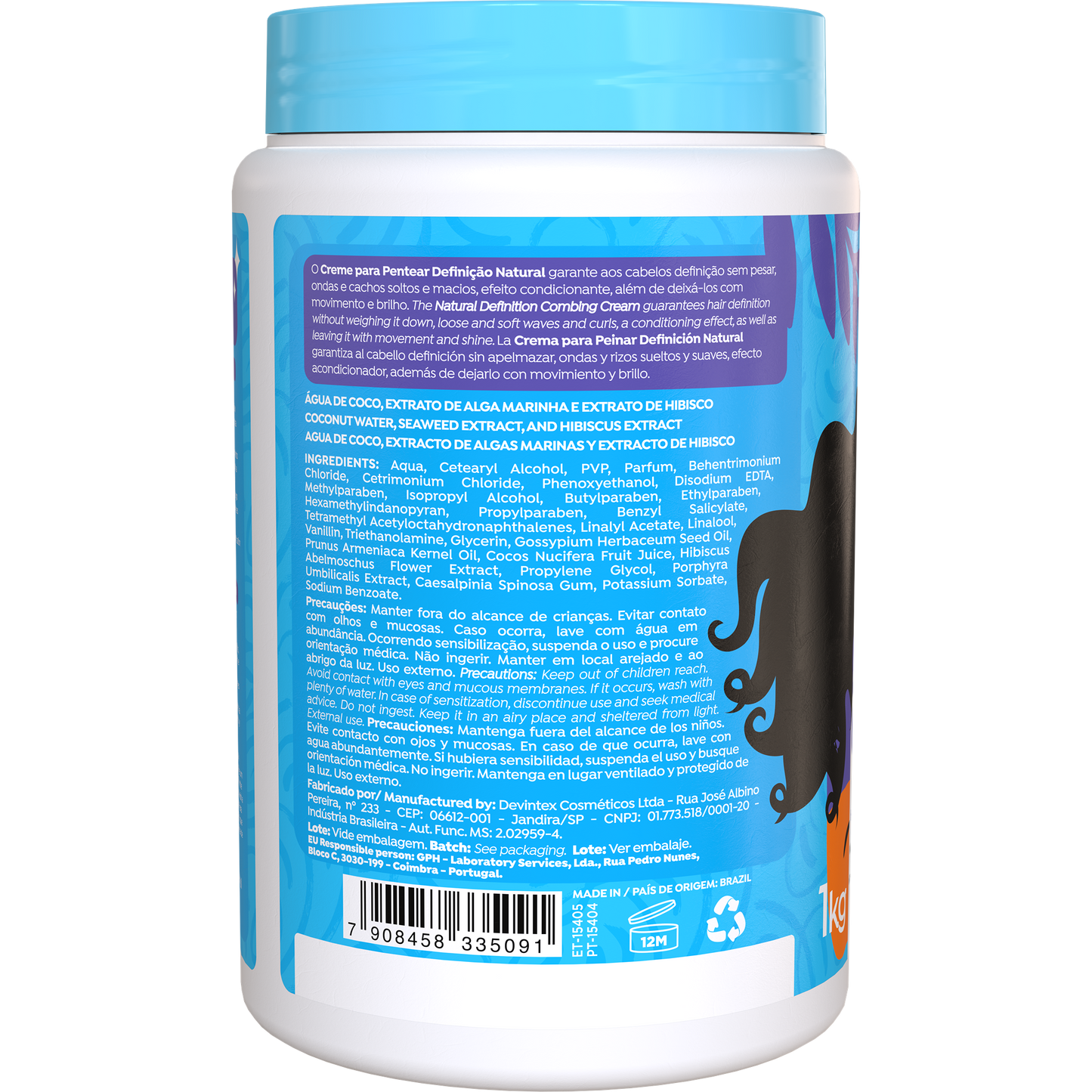 Salon Line Creme de Pentear Definição Natural 1kg
