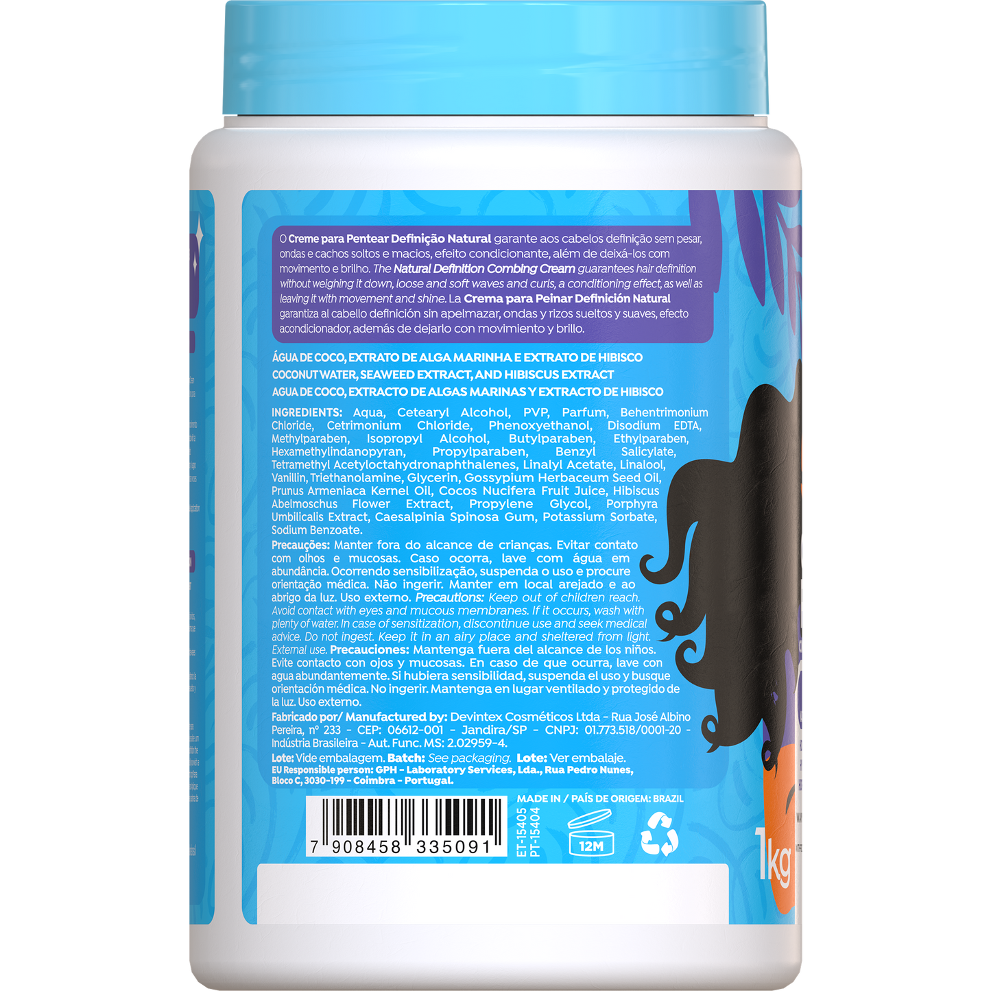 Salon Line Creme de Pentear Definição Natural 1kg