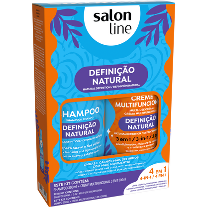 Salon Line Kit Sh+Cnd Definição Natural 600ml – Armazém da Cosmética