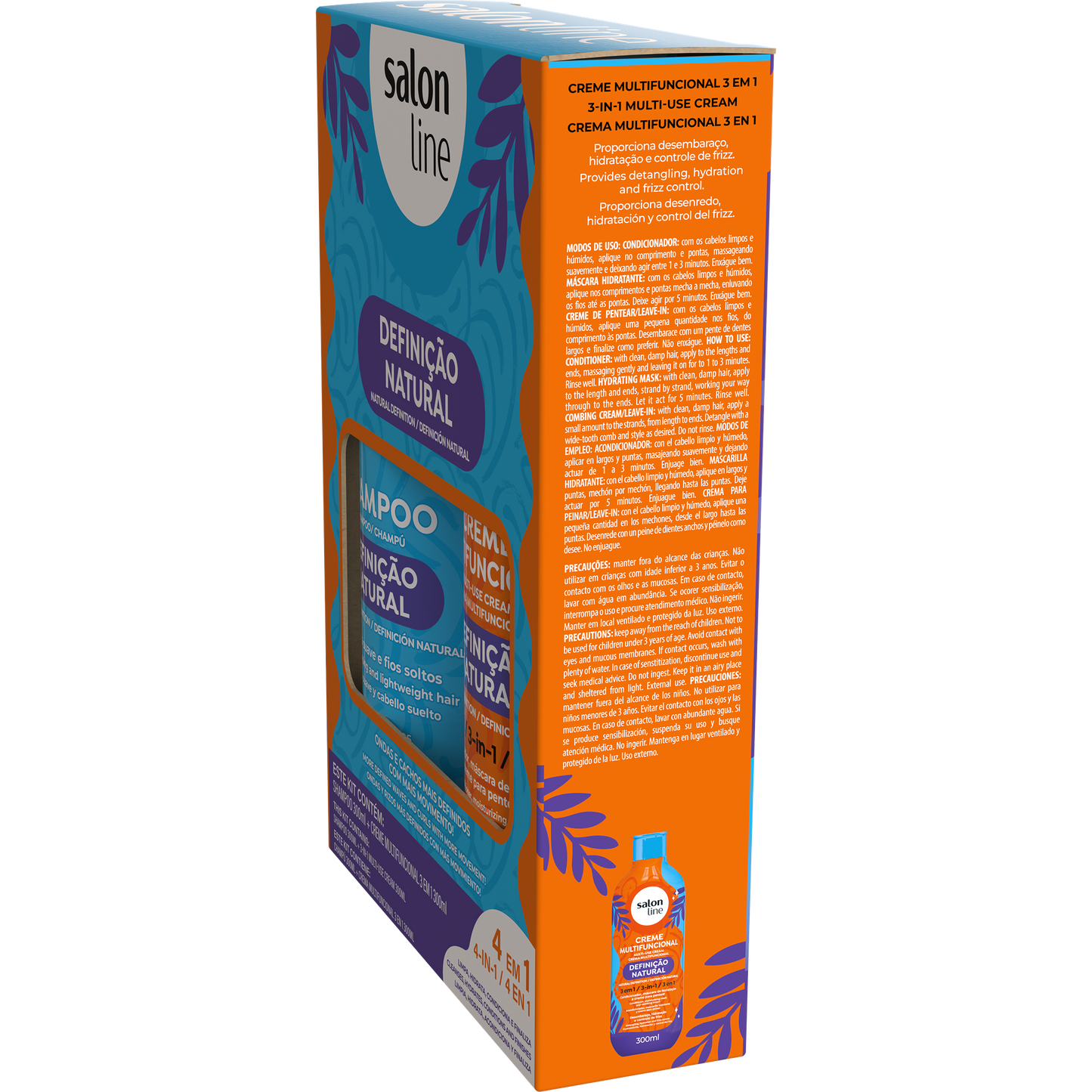 Salon Line Kit Sh+Cnd Definição Natural 600ml