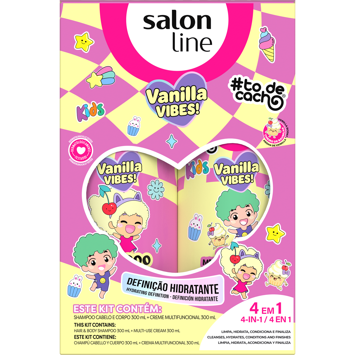 Salon Line Kit Sh+Cnd Vanilla Vibes 600ml – Armazém da Cosmética